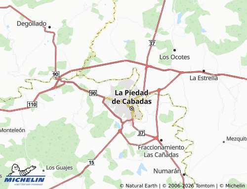 MICHELIN Benito Juárez map - ViaMichelin