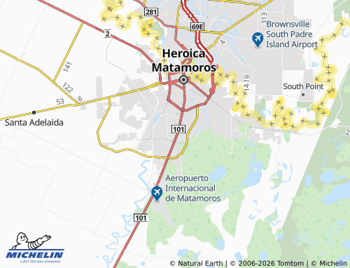 Mapa MICHELIN Amado Nervo - ViaMichelin