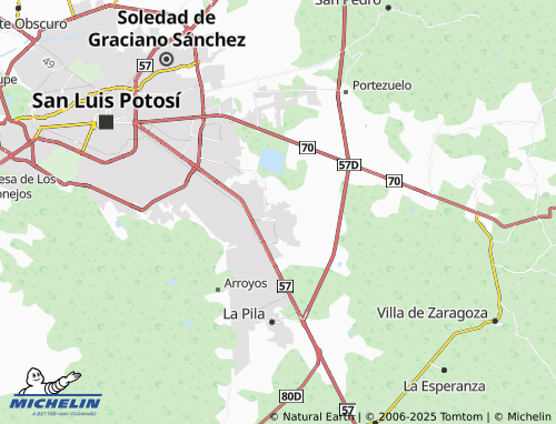 MICHELIN Bosque de Linda Vista map - ViaMichelin