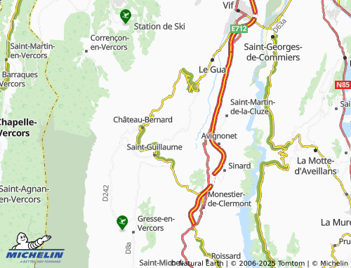 MICHELIN Le Vernay map - ViaMichelin