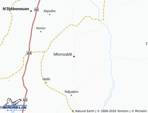MICHELIN-Landkarte Mlonoublé - ViaMichelin