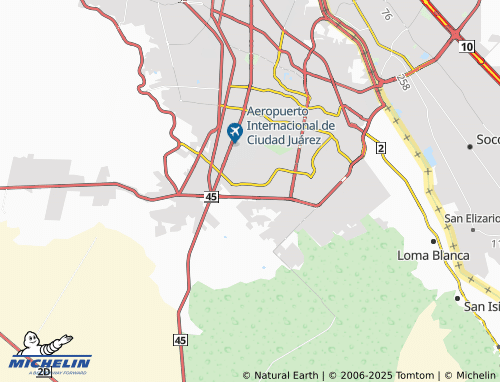 MICHELIN Puente del Bravo map - ViaMichelin
