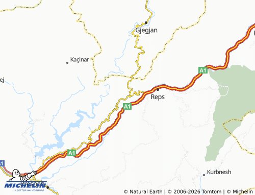 MICHELIN Peshqesh map - ViaMichelin