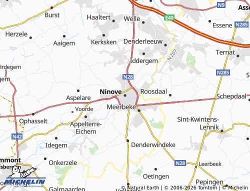 Mappa MICHELIN Ninove - ViaMichelin