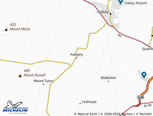 Mapa MICHELIN Aubigny - ViaMichelin