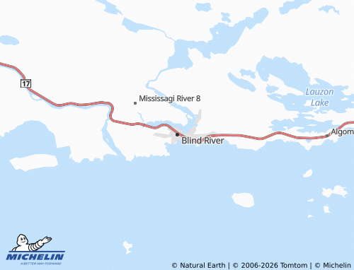 MICHELIN Blind River map - ViaMichelin