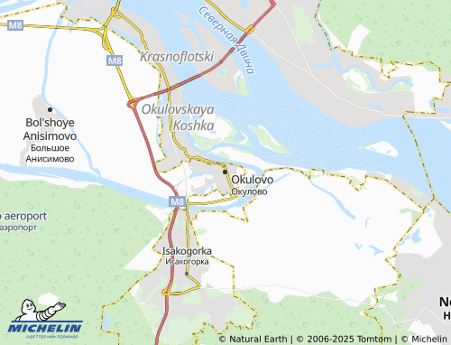 MICHELIN Okulovo map - ViaMichelin