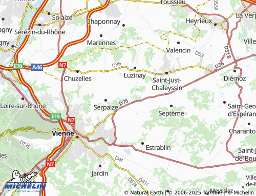 Carte MICHELIN La Tour de Mons - ViaMichelin