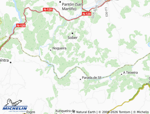 MICHELIN Barantes de Arriba map - ViaMichelin