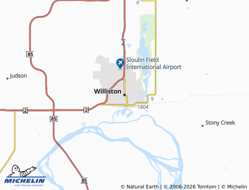 Kaart MICHELIN Williston - ViaMichelin