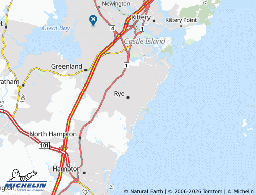 Mapa MICHELIN Rye - ViaMichelin