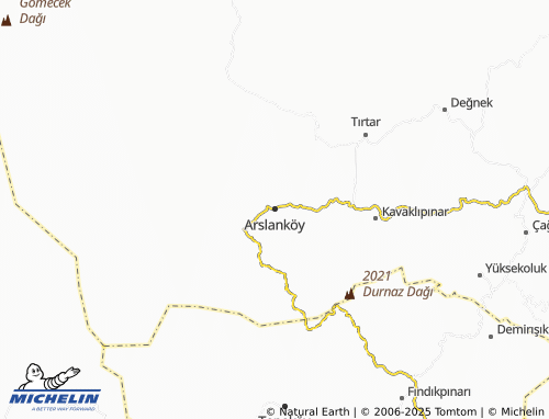 MICHELIN Arslanköy map - ViaMichelin