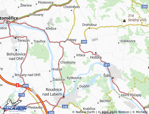 Mappa MICHELIN Vrbice - ViaMichelin
