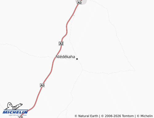 MICHELIN-Landkarte Niédékaha - ViaMichelin