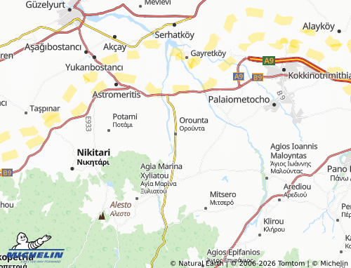Mappa MICHELIN Orounta - ViaMichelin