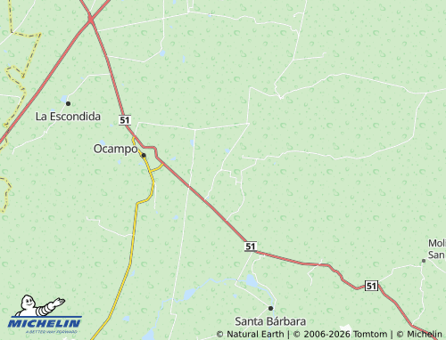 Mapa MICHELIN Laguna Cercada - ViaMichelin