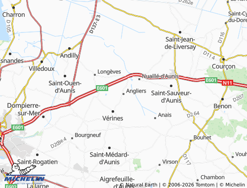 Mapa MICHELIN Angliers - ViaMichelin