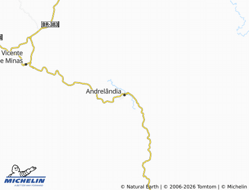 Mapa MICHELIN Andrelândia - ViaMichelin