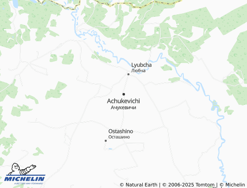 MICHELIN Achukevichi map - ViaMichelin