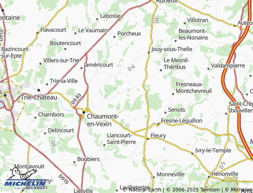 MICHELIN-Landkarte Boissy-le-Bois - ViaMichelin