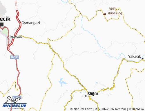 Kaart MICHELIN Küre - ViaMichelin