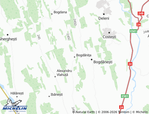 MICHELIN Bogdănița map - ViaMichelin