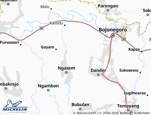 MICHELIN-Landkarte Tengger - ViaMichelin