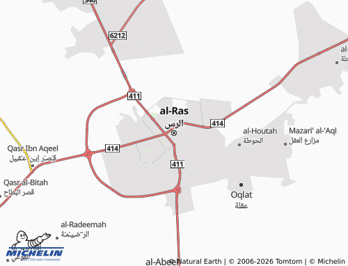 MICHELIN-Landkarte al-Ras - ViaMichelin