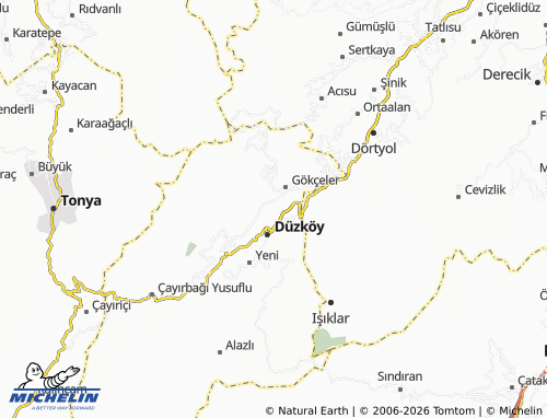 MICHELIN Büyük map - ViaMichelin