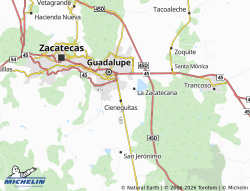MICHELIN La Comarca Séptima Sección map - ViaMichelin