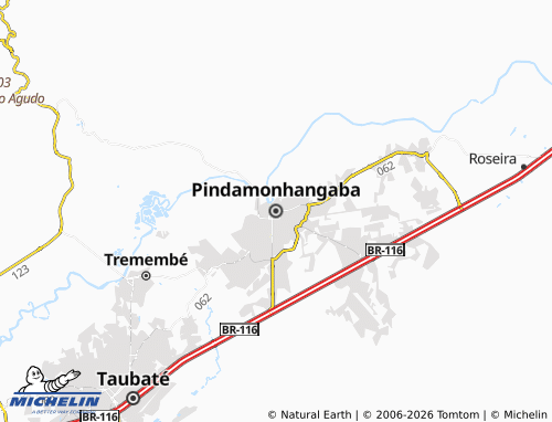 Carte MICHELIN Pindamonhangaba - ViaMichelin