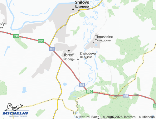 MICHELIN Zheludevo map - ViaMichelin