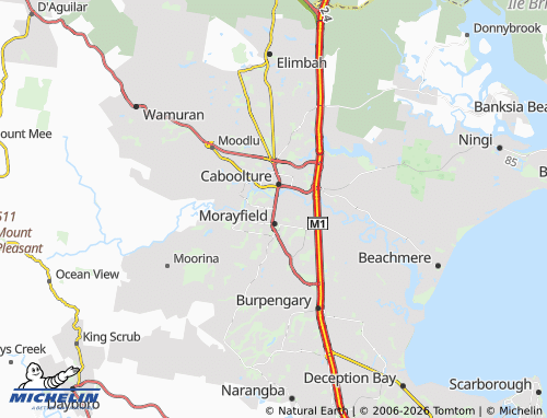 Mapa MICHELIN Caboolture South - ViaMichelin
