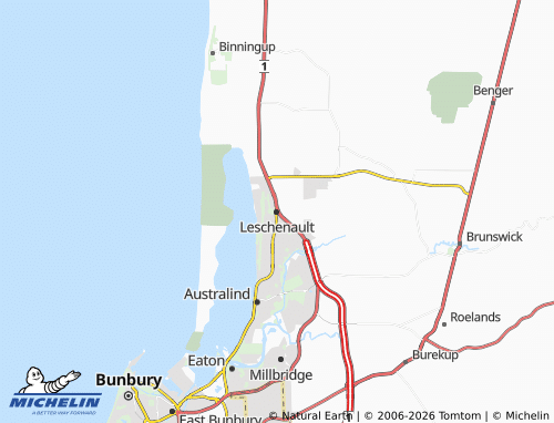 Mappa MICHELIN Leschenault - ViaMichelin
