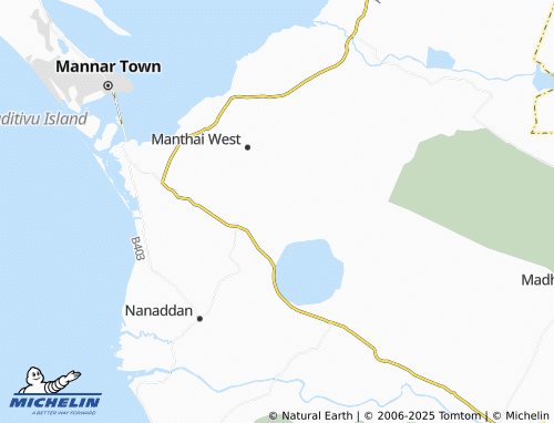 MICHELIN Kaththankulam map - ViaMichelin