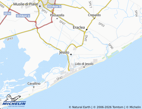 Mapa MICHELIN Jesolo - ViaMichelin