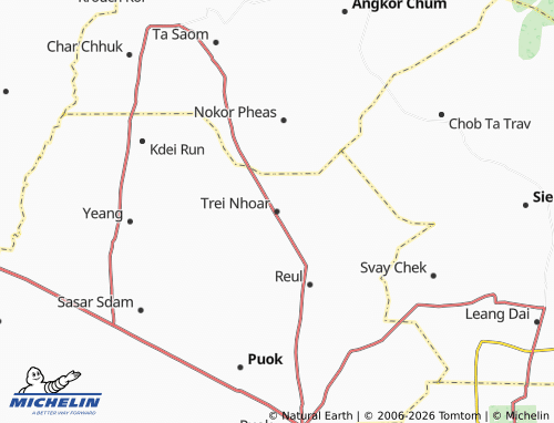 Mapa MICHELIN Trei Nhoar - ViaMichelin