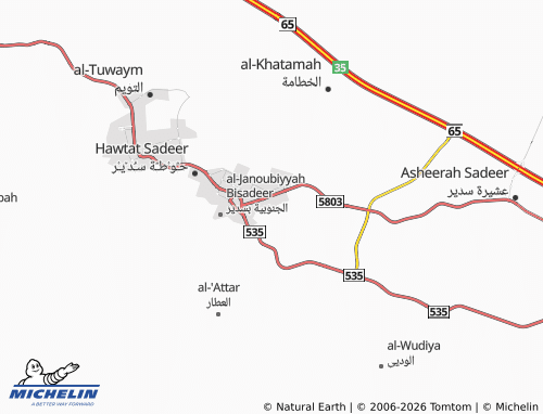 MICHELIN-Landkarte Muqbilah - ViaMichelin