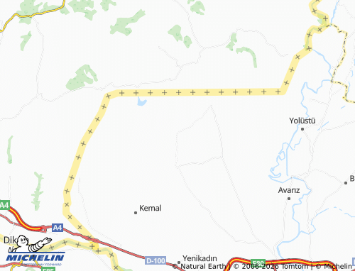 Mappa MICHELIN Uzgaç - ViaMichelin