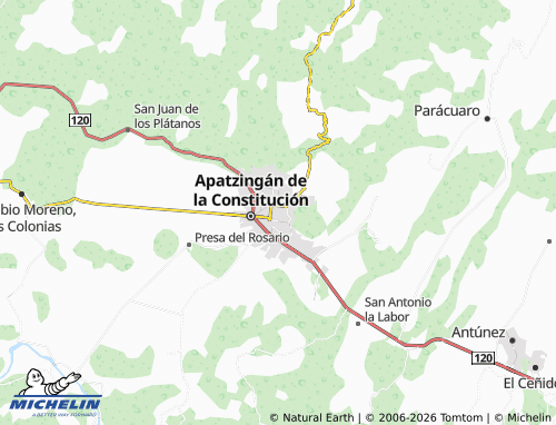 Mapa MICHELIN Benito Juárez - ViaMichelin