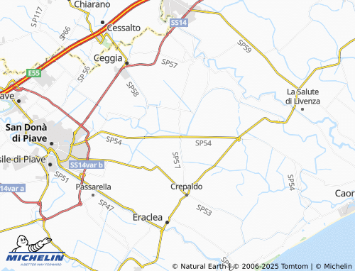 MICHELIN Stretti map - ViaMichelin