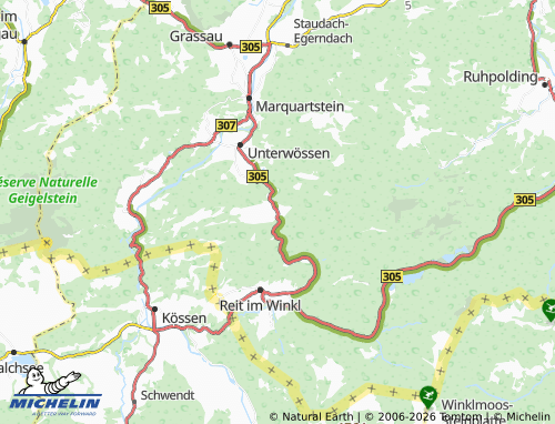 MICHELIN Oberwössen map - ViaMichelin