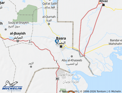 Mappa MICHELIN al-Basrah - ViaMichelin