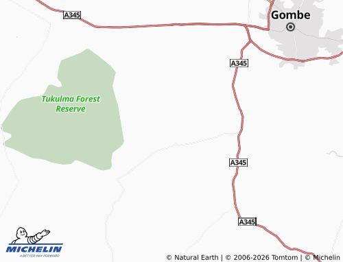 MICHELIN Dakita map - ViaMichelin