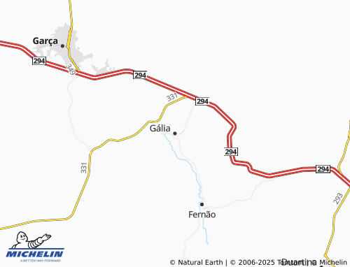 MICHELIN Gália map - ViaMichelin