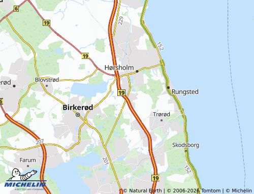 Kaart MICHELIN Brådebæk - ViaMichelin