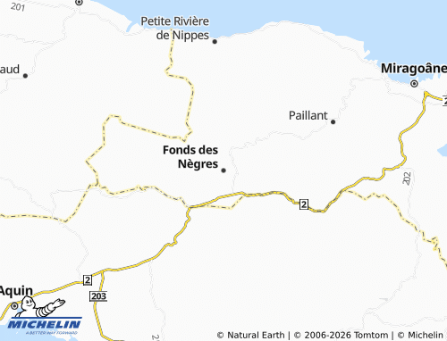 Mappa MICHELIN Fonds des Nègres - ViaMichelin