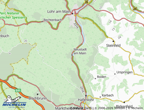 Mappa MICHELIN Neustadt am Main - ViaMichelin