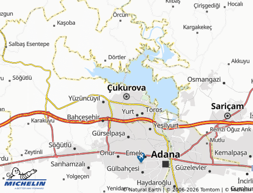 MICHELIN Çukurova map - ViaMichelin