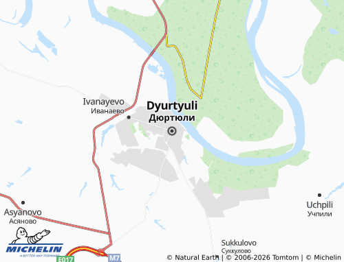 MICHELIN-Landkarte Dyurtyuli - ViaMichelin